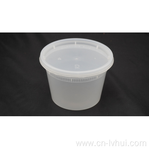 Disposable soup cup with Vented Plastic Lids